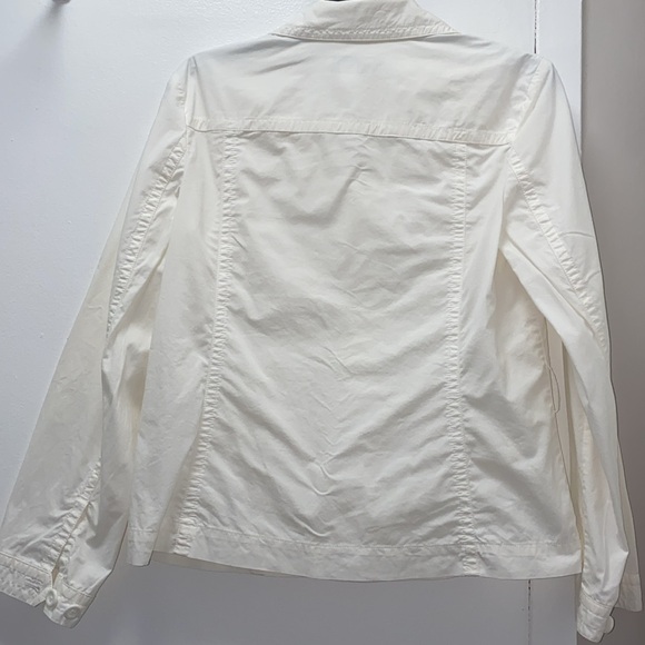 Talbots White Button Down Blouse 6 - Picture 2 of 8